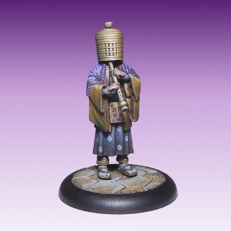 BUSHIDO Yurei - Mokoti - Komuso Monk - Risen Sun Jwar Cult shinobi samurai miniature model