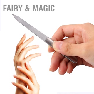 เครื่องมือขัดเล็บสแตนเลสสองด้าน Fairy &amp; Magic