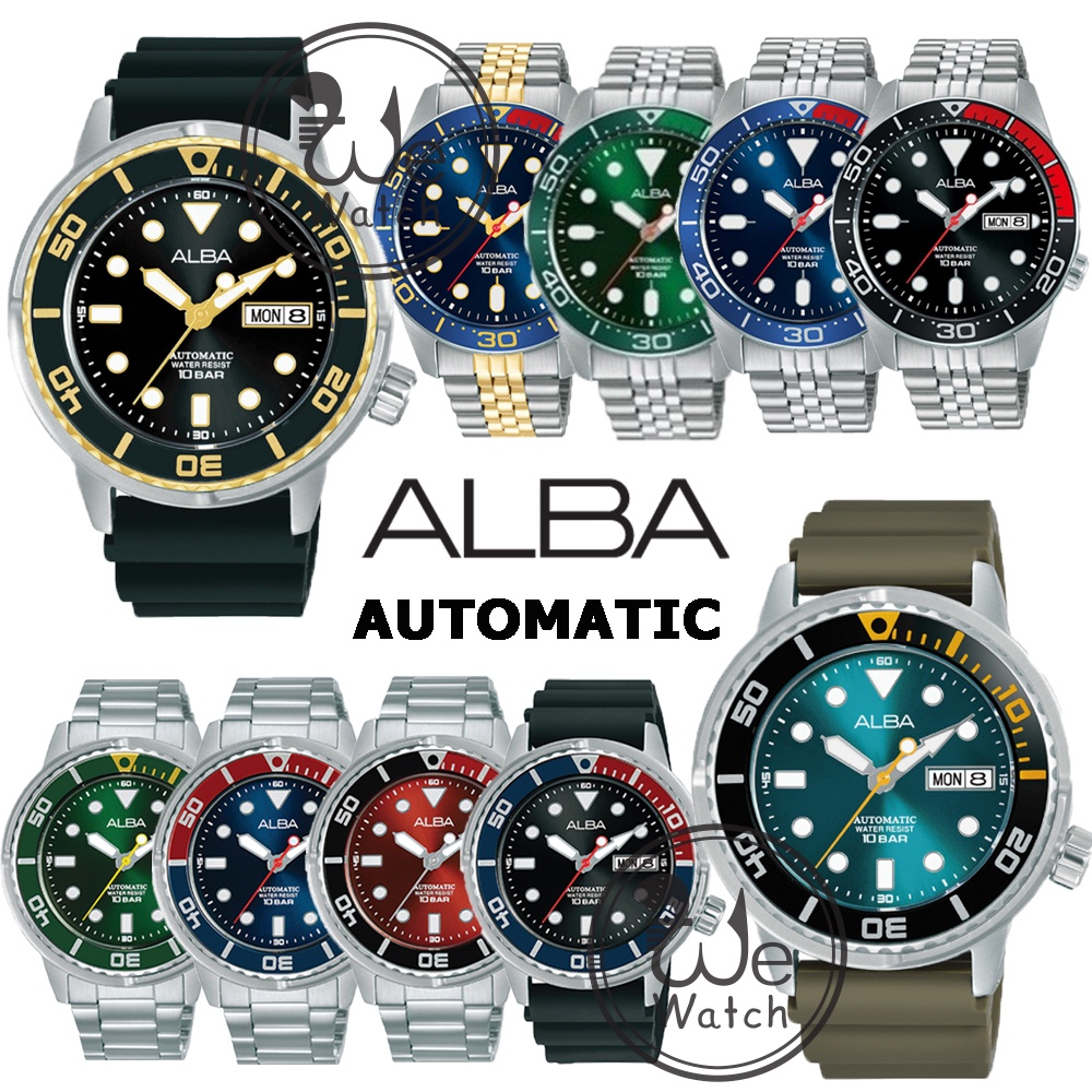 ALBA AUTOMATIC ของแท้ รุ่น AL4249X AL4250X AL4187X AL4191X AL4193X AL4227 AL4229 นาฬิกาชาย สแตนเลส เครื่องออโต้ ประกัน1ป