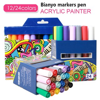 Paint Pens for Rocks Painting Ceramic Glass Wood Fabric Canvas Mugs DIY Craft Making Supplies Gift