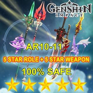 Genshin Impact ID 5 Star Started + Weapon Account Asia Server