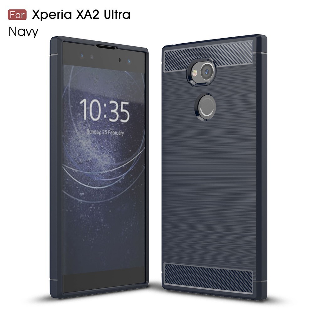 เคส Phone Case Sony Xperia XA2 Ultra คาร์บอนไฟเบอร์ เคสอ่อนนุ่ม โทรศัพท์ กรณี