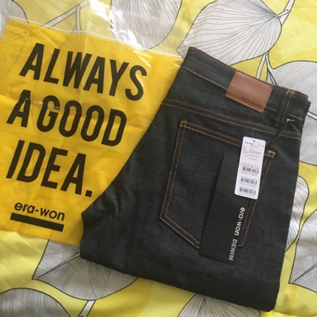สินค้าใหม่!!! กางเกงยีนส์ erawon ขาเดฟชายสีดำ รุ่นOriginal80 เอว32 มือ1 ป้ายห้อย