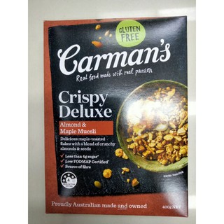 Carmans  Gluten Free Almond Maple Muesli ธัญพืช ผสม ข้าวโ๊อ๊ต400g