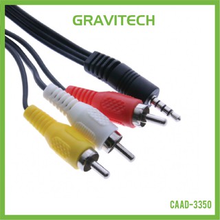 [Gravitechthai]RCA Video&amp;Audio Male to 3.5mm Cable 1.5Meter