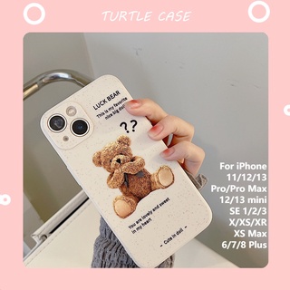 [พร้อมส่ง] เคสโทรศัพท์มือถือ ลายการ์ตูนหมี สําหรับ Apple iPhone 14 13 12 11 PROMAX XS XR XSMAX SE2020 6 7 8PLUS MINI