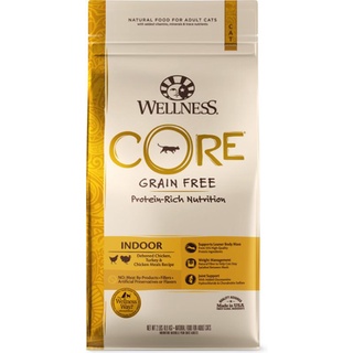 *พร้อมส่ง (ไก่ไก่งวง) Dec/23 Wellness CORE Grain-Free Indoor Formula Dry Cat Food, 2-lb bag