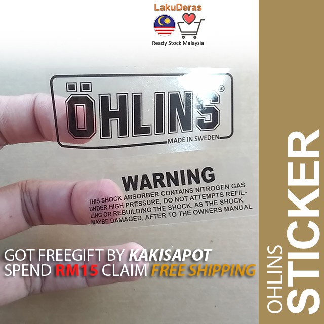 Ohlins สติกเกอร์ใส คุณภาพสูง แบบเปลี่ยน สําหรับ Moto gp OHLINS