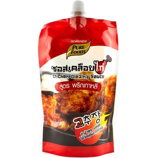 เพียวฟู้ดส์ซอสเคลือบไก่สูตรพริกเกาหลี 180กรัม Pure Foods Chicken Coated with Korean Chili Recipe 180 g.