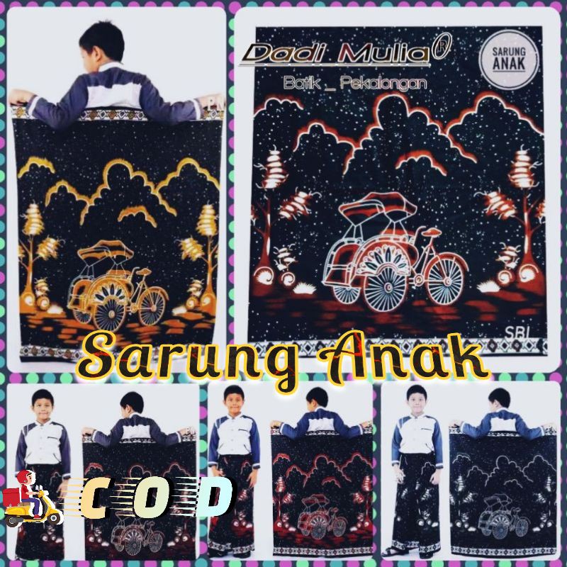 CHILDRENS BATIK SARONGS สําหรับ PRIMARY SCHOOL หรือ PRIMARY SCHOOL KANG SANTRI BATIK GUNUNGAN GUS AZ