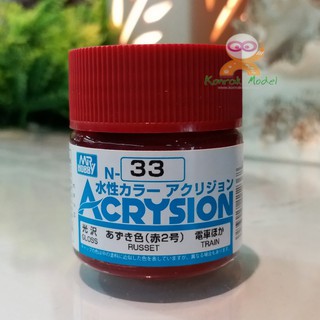 สีสูตรน้ำ Acrysion N33 RUSSET (Gloss) 10ml