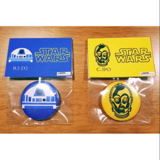 ชุดเข็มกลัด สตาร์วอร์ส Star Wars Badge ตัวละครสุดคลาสสิค R2-D2 กับ C-3PO ของใหม่ ขายเป็นเซ็ตคู่ สวยงาม