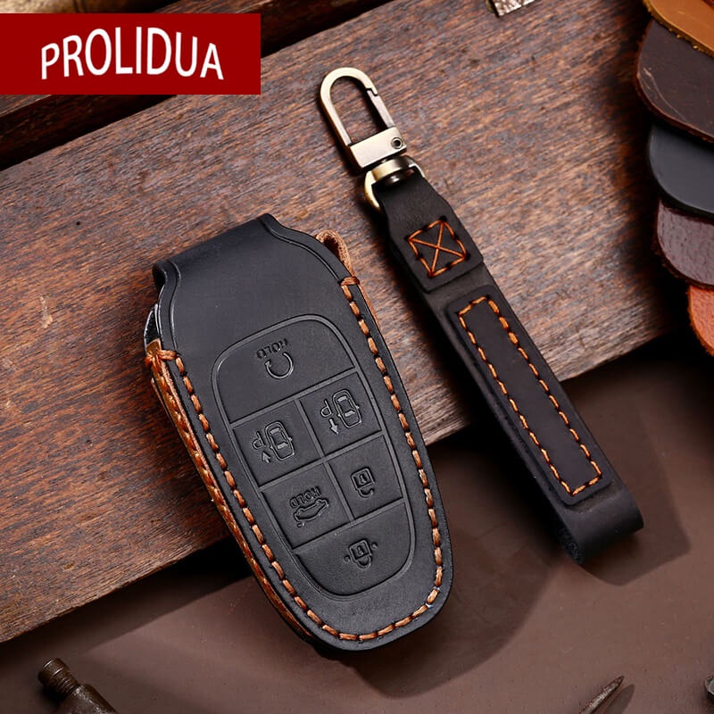เคสกุญแจรีโมทรถยนต์ แบบหนัง สําหรับ Hyundai Staria Sonata SantaFe Ix35 I45