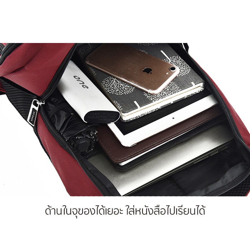 TForever Young-กระเป๋าสะพายหลัง กระเป๋าเป้ Unisex  มีช่องใส่โน๊ตบุ๊ค สายปรับความยาวได้ รุ่น LX-104B2