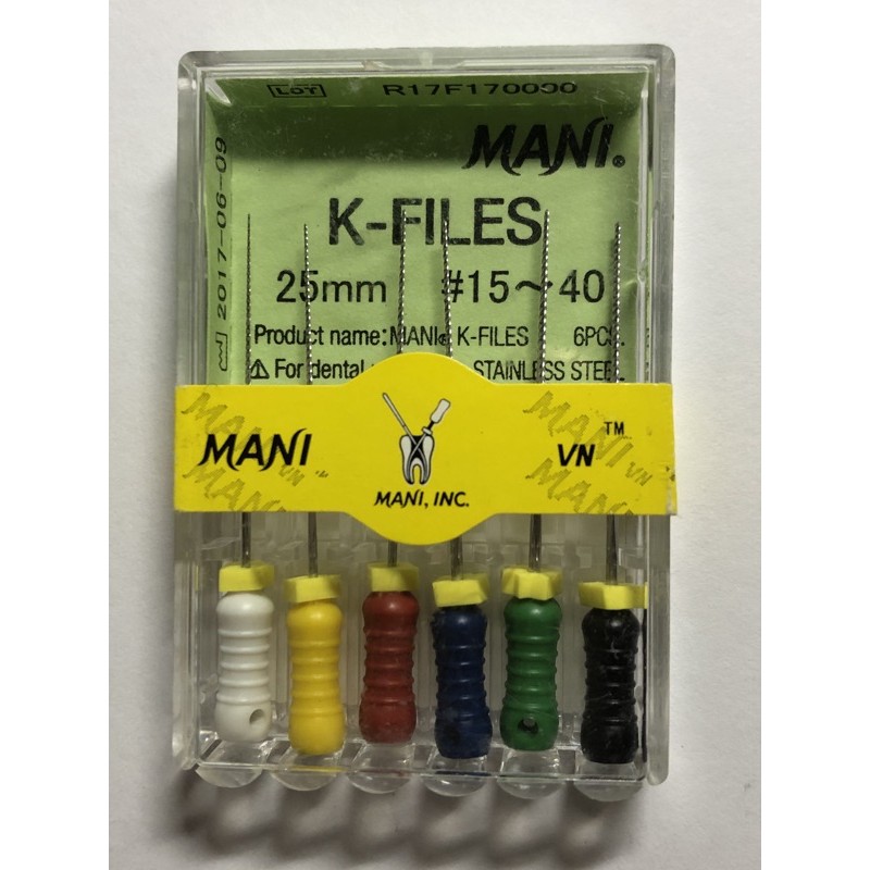 เครื่องลอกรากคลองราก K-File Mani