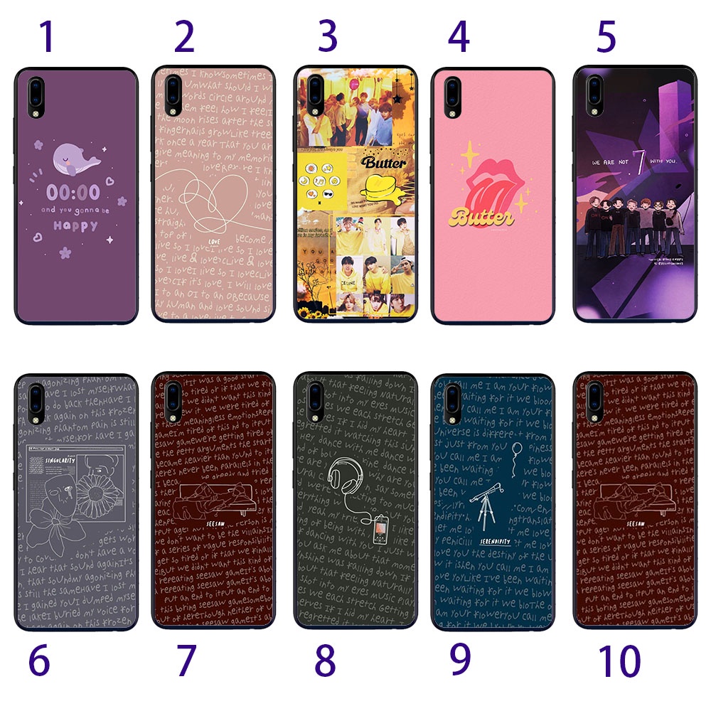 BTS เนื้อเพลงน่ารักสําหรับ Samsung A11 J1 Ace J2 Prime J4 2018 Plus เคสโทรศัพท์
