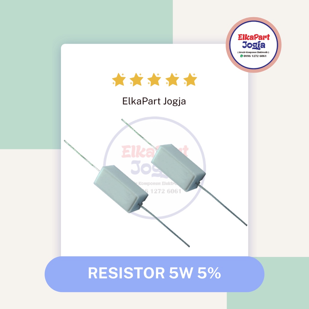 5W 5% 22K Ohm 30K Ohm 39K Ohm 47K Ohm 68K Ohm Resistor 5watt ฟิล์มโลหะ