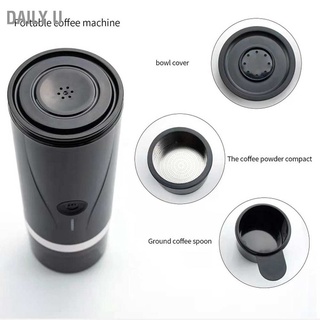 Daily U Portable Coffee Maker Electric Heating Machine USB Charging for Camping Hiking 12V 24V