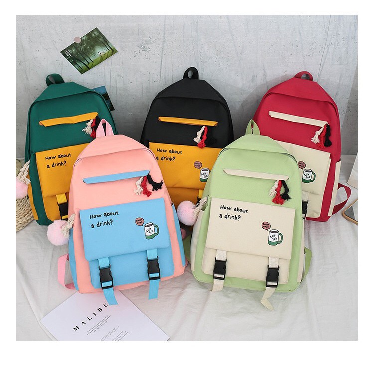 พร้อมส่งจากไทย!!!! เซ็ตกระเป๋าเป้ 4 ใบ ใช้ได้ทั้งผู้หญิงและชาย คุ้มมาก กระเป๋าสะพายหลัง เลือกได้หลกกหลาย