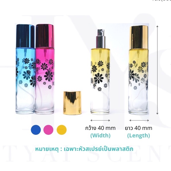 ขวดน้ำหอม : ขวดกลมดอกไม้