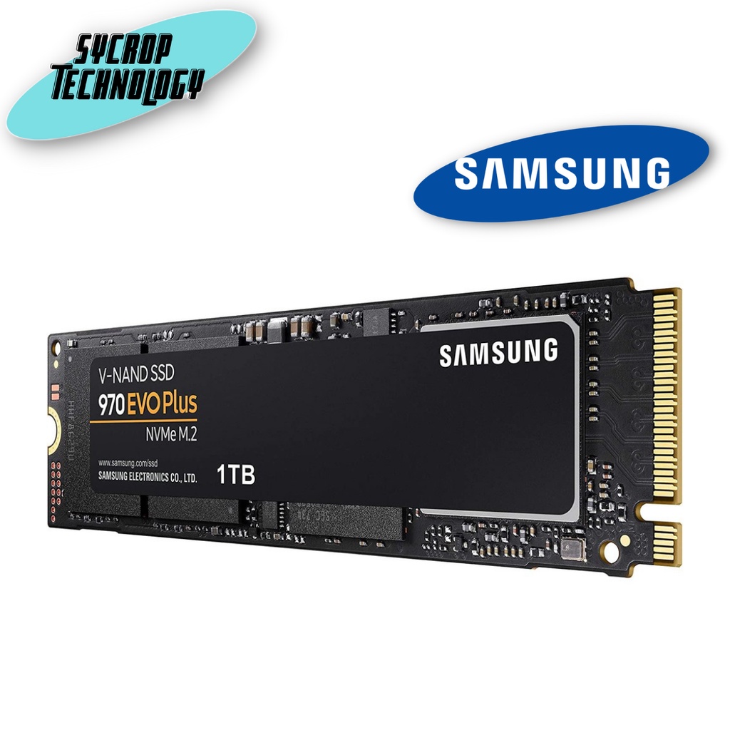 1 TB SSD (เอสเอสดี) SAMSUNG 970 EVO PLUS PCIe/NVMe M.2 2280 (MZ-V7S1T0BW)