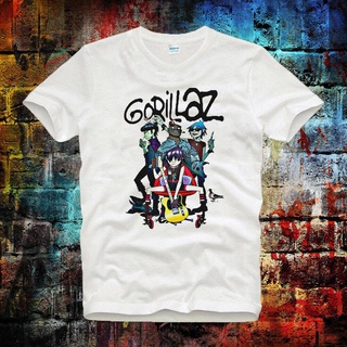 เสื้อยืดวินเทจGILDAN พร้อมส่ง Gorillaz Demons No More Blur เสื้อยืด ผ้าฝ้าย พลัสไซซ์ สําหรับผู้ชาย ผู้หญิง ของขวัญวันเกิ