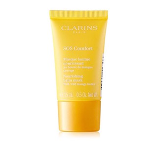 (แถมมาส์กหน้า89฿) Clarins SOS Comfort Nourishing Balm Mask With Wild Mango Butter 15ml. คลาแรงส์ มาส์กหน้า