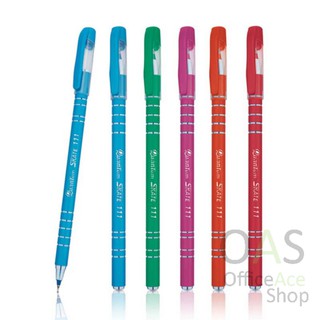 QUANTUM Ballpoint Pen ปากกาลูกลื่น หมึกสีน้ำเงิน #Skate 111 คละสี