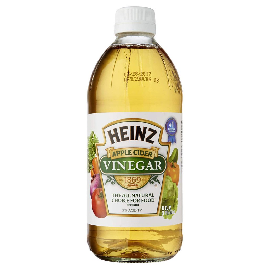 Heinz น้ำส้มสายชู หมักจากแอปเปิ้ล 473 946มล. ไฮนซ์ แอปเปิ้ล ไซเดอร์