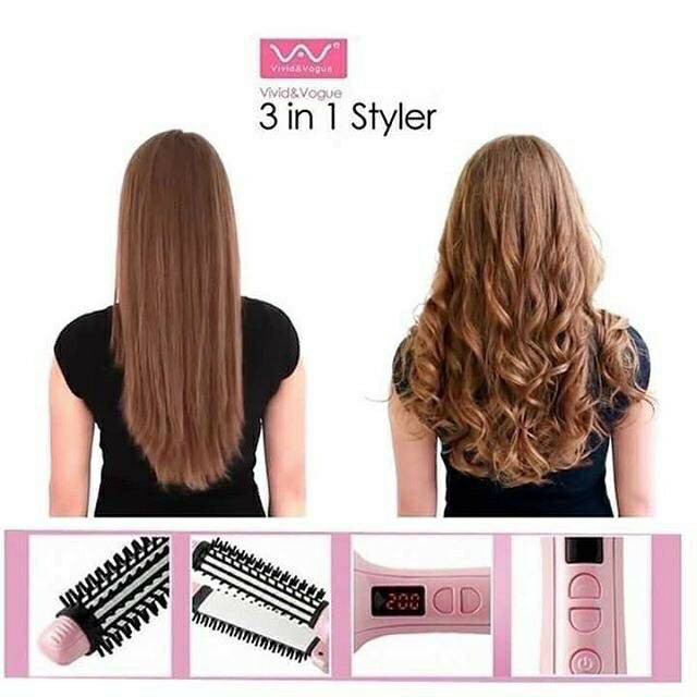 vivid&vogue 3in1 เครื่องม้วนผม ที่ม้วนผม หนีบผมตรง แถมกิ๊ฟ มอก. อัพเกรดใหม่ใช้ได้ทั่วโลก รูปที่ 4
