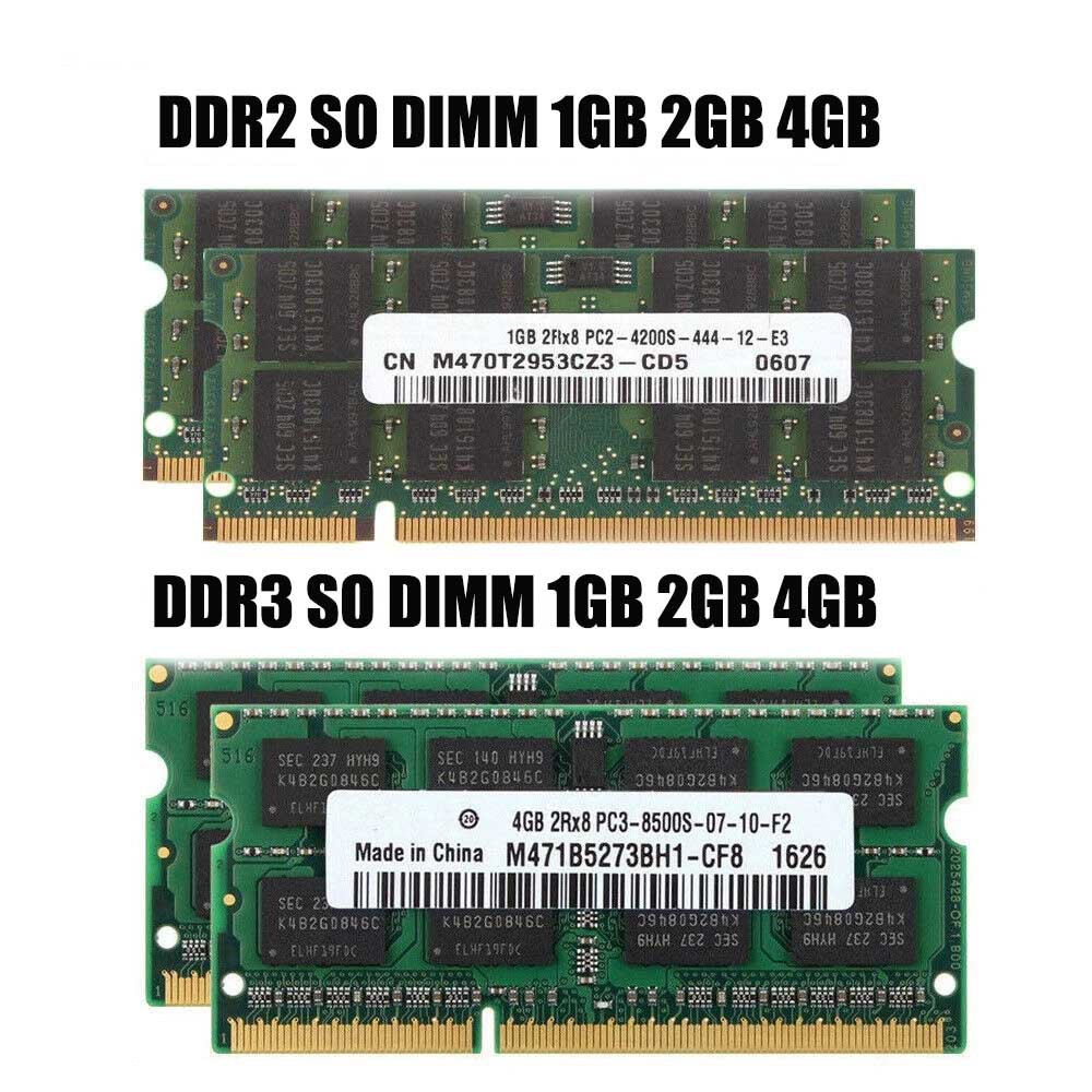 Samsung 1GB 2GB 4GB 8GB SODIMM Notebook RAM PC2 PC3 DDR2 DDR3 667Mhz 800Mhz 1333hz 1600Mhz 5300 6400S 8500 10600 1.5V 1.8V 200Pin 204Pin Laptop memory notebook RAM