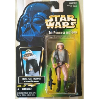 Star Wars Power of the Force Green Card Rebel Fleet Trooper Action Figure 3.75 Inches