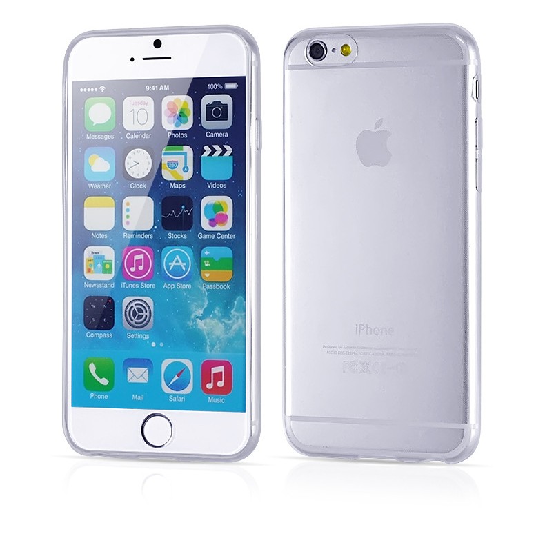 (ลดล้างสต๊อก) เคสซิลิโคนใส iPhone 6/6S บาง 0.3mm สีขาวใส