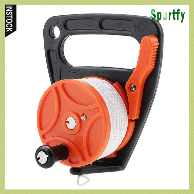 Sportfy Diving Wreck SMB Dive Reel พร้อมที่จับและสาย 150 ฟุต