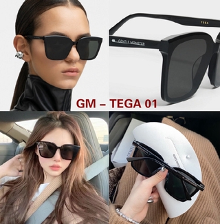 Tega 01 - Gm 2021 ใหม่แว่นกันแดดกรอบสี่เหลี่ยมขนาดใหญ่สีดํา