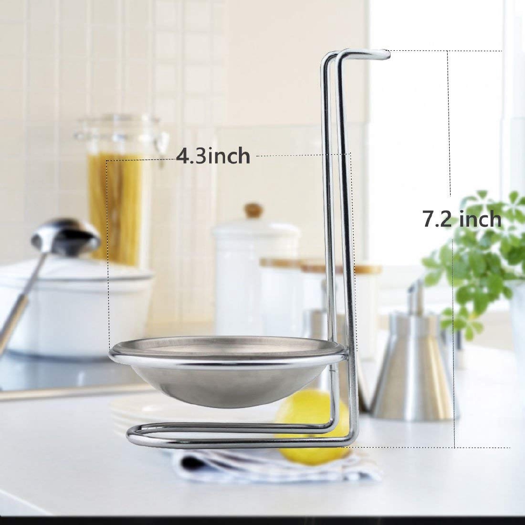 Stainless Steel Spoon Rest Holder,Long Handle Vertical Saving Soup ...