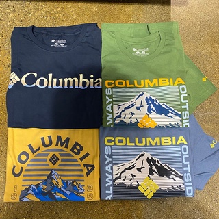 เสื้อยืดแขนสั้นลําลอง คอกลม พิมพ์ลายโลโก้ New York Dabao Columbia แฟชั่นสําหรับผู้ชาย