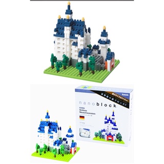 Kawada Nanoblock Neushvanstein Castle JPN NBH 010ตัวต่อจิ๋วแบรนด์ญี่ปุ่น มือหนึ่งกล่องไม่สวย