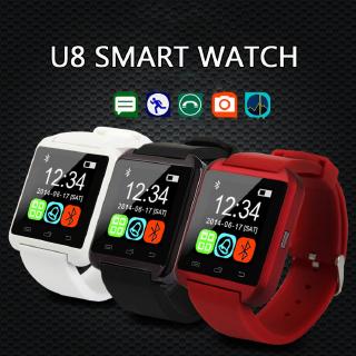 U8 บลูทู ธ สมาร์ทวอทช์นาฬิกาซิงค์แจ้งเตือนบลูทู ธ อิเล็กทรอนิกส์กีฬา Smartwatch