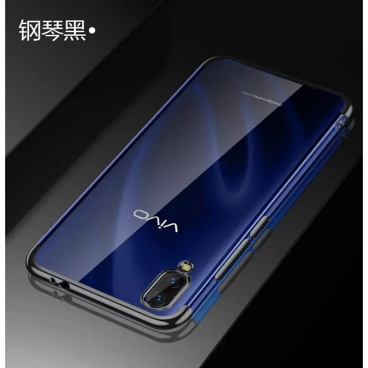 [ส่งจากไทย] Case Vivo Y1S 2020 เคสใสขอบสี