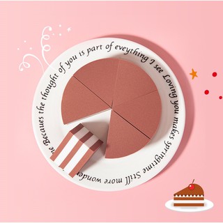 MK228(ใหม่/แท้)1กล่อง/6ชิ้น ฟองน้ำแต่งหน้าสามเหลี่ยม รูปเค้ก chocolate beauty