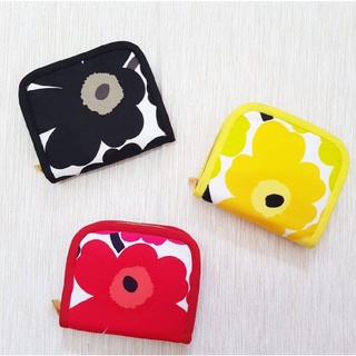 กระเป๋าสตางค์ผ้า ซิปรอบ ลาย มาริเมโกะ Marimekko Unikko  ผ้าแท้ 100% 💖 มีสีผ้าอื่นๆมากกว่าในรูปค่า