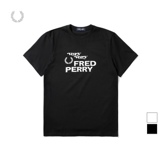 Fredperry ใหม่ เสื้อยืดลําลอง แขนสั้น คอกลม พิมพ์ลายหูข้าวสาลี สําหรับผู้ชาย M2667