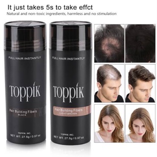 ปิดผมบาง ผงไฟเบอร์เพิ่มผมหนา  หัวล้าน ผมบาง Toppik Hair