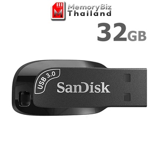 SanDisk Ultra Shift USB 3.0 Flash Drive CZ410 32GB  Black compact design ประกัน Synnex 5ปี  SDCZ410-032G-G46 แฟลซไดร์ฟ