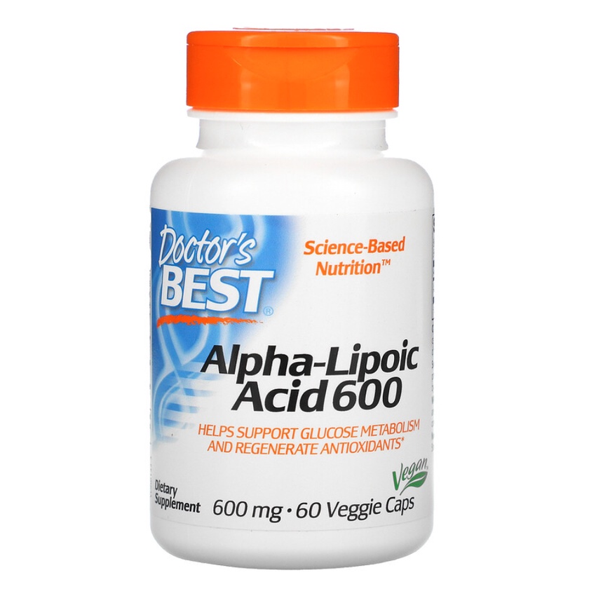 Doctor's Best Alpha-Lipoic Acid 600 mg 60 Veggie Caps