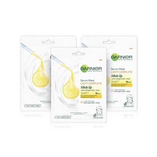 มาส์กเนื้อน้ำนม การ์นิเย่ เซรั่ม มาส์ก ไวท์ อัพ (x3 pcs) GARNIER SERUM MASK WHITE UP (X3 pcs)