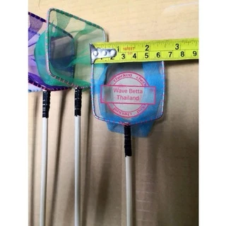 กระชอนปลากัด แบบตาข่าย , แบบกลม ขนาด 7 Cm , แบบเหลี่ยม ขนาด 5.5 Cm สวิงตักปลา