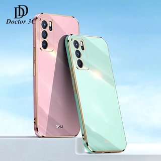 เคสโทรศัพท์มือถือ TPU ใส 6D กันกระแทก ป้องกันเลนส์ หรูหรา สําหรับ OPPO Reno 6 6Z 5 6Z 5F Pro Reno6 Reno5 4G 5G 2022