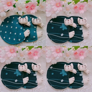 ผ้ารองแก้วน้ำ น้องแมวน่ารัก Handmade